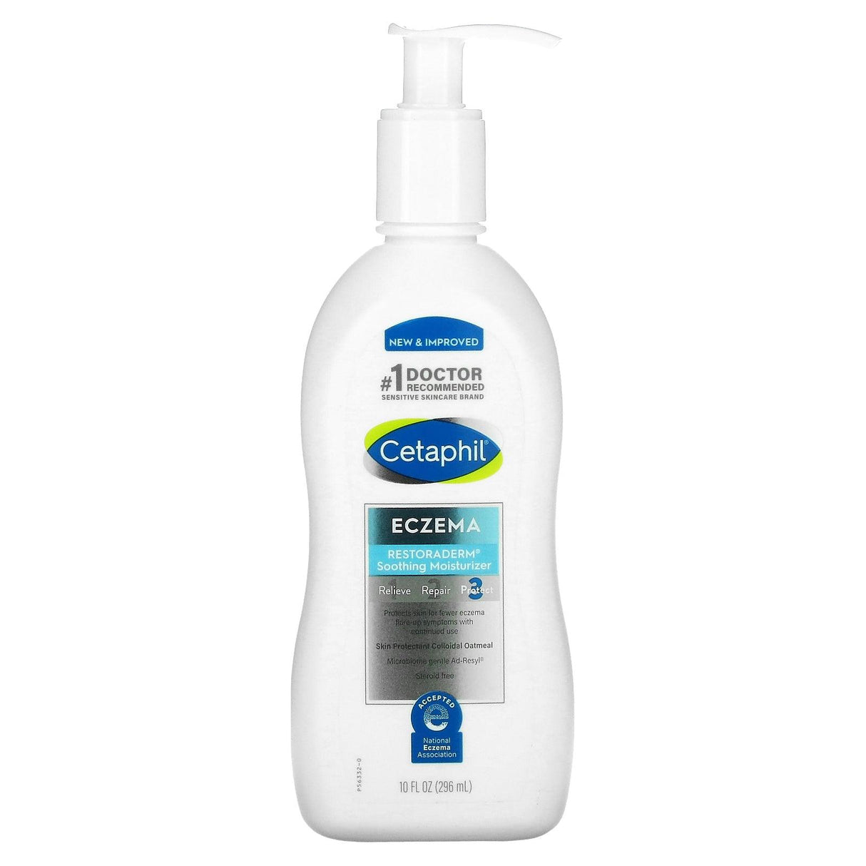 Cetaphil, Eczema, Restoraderm Soothing Moisturizer, Fragrance Free, 10 fl oz (296 ml) - Supply Center USA