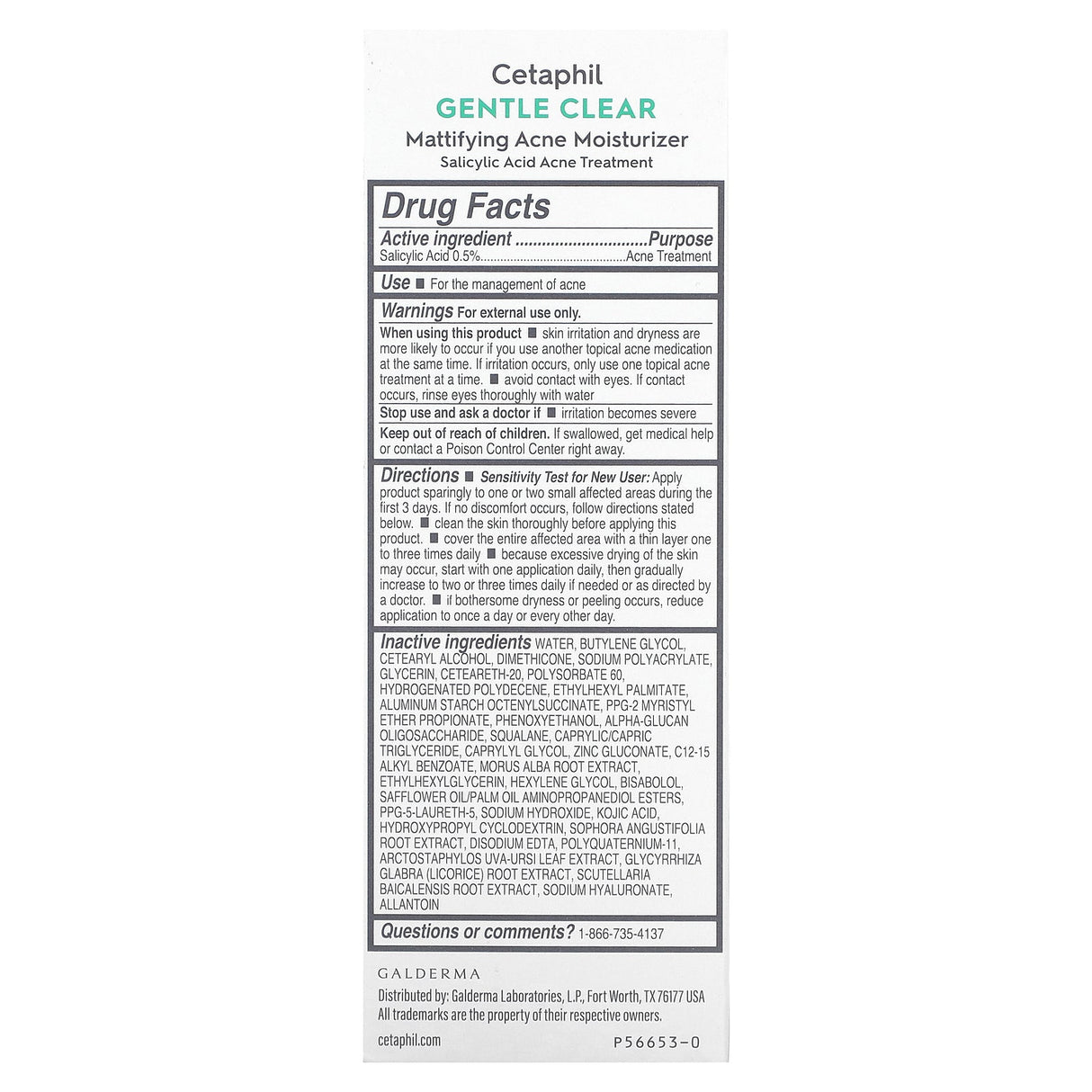 Cetaphil, Gentle Clear, Mattifying Acne Moisturizer , 3 fl oz (89 ml) - Supply Center USA