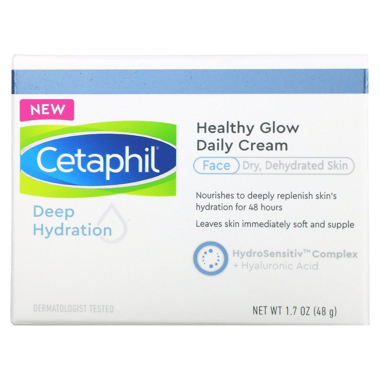 Cetaphil, Healthy Glow Daily Cream, Deep Hydration, 1.7 oz (48 g) - Supply Center USA
