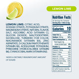 Dripdrop Hydration - Zero Sugar Lemon Lime - Electrolyte Drink Mix Single Serve Hydration Powder Packets | Non-Gmo, Gluten Free, Vegan | 32 Sticks