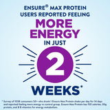 Ensure Max Protein Shake | Milk Chocolate | Ready to Drink | 30G Protein for Muscle Building | 1G Sugar, 4G Fiber | 11 Fl Oz - 12 Pack