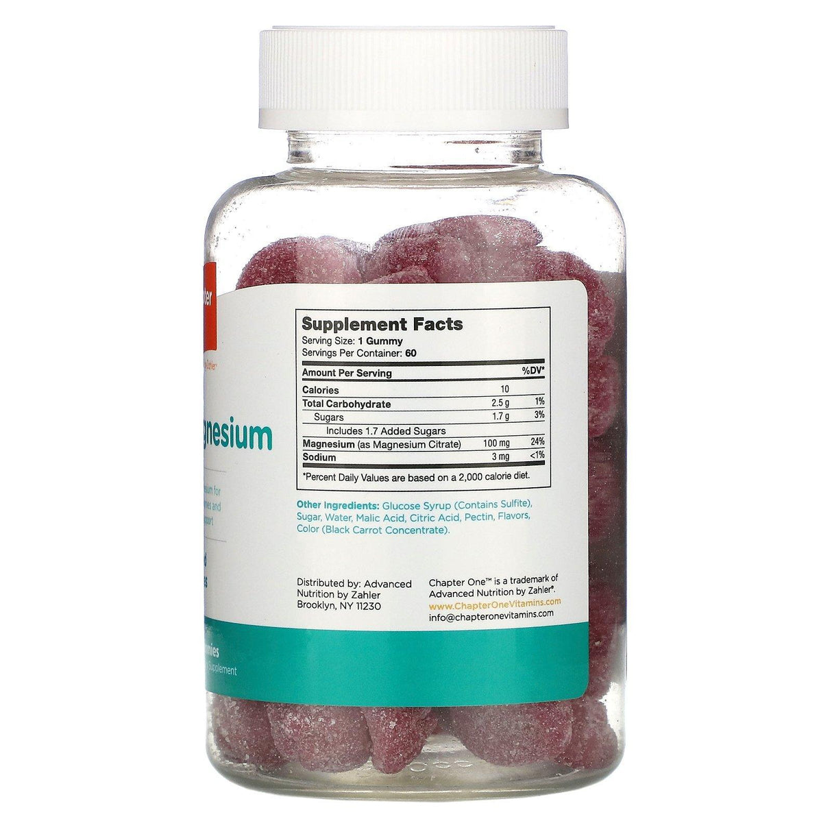 Chapter One, M Is for Magnesium, Flavored Gummies, 60 Gummies - Supply Center USA