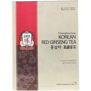 Cheong Kwan Jang, Korean Red Ginseng Tea, 50 Packets, 0.105 oz (3 g) Each - Supply Center USA