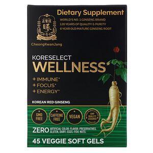 Cheong Kwan Jang, Koreselect, Wellness, 45 Veggie Soft Gels - Supply Center USA