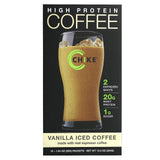 Chike Nutrition, High Protein Iced Coffee, Vanilla, 12 Packets, 1.04 oz (30 g) Each - Supply Center USA