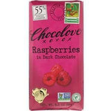Chocolove, Raspberries in Dark Chocolate, 55% Cocoa, 3.1 oz (88 g) - Supply Center USA