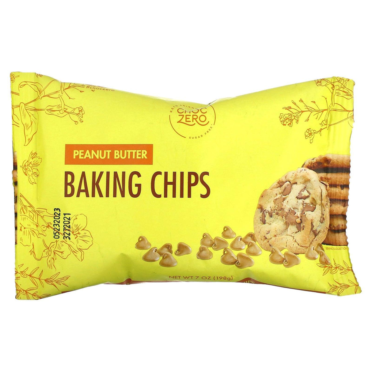 ChocZero, Baking Chips, Peanut Butter, 7 oz (198 g) - Supply Center USA
