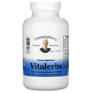 Christopher's Original Formulas, Vitalerbs, 675 mg, 180 Capsules - Supply Center USA