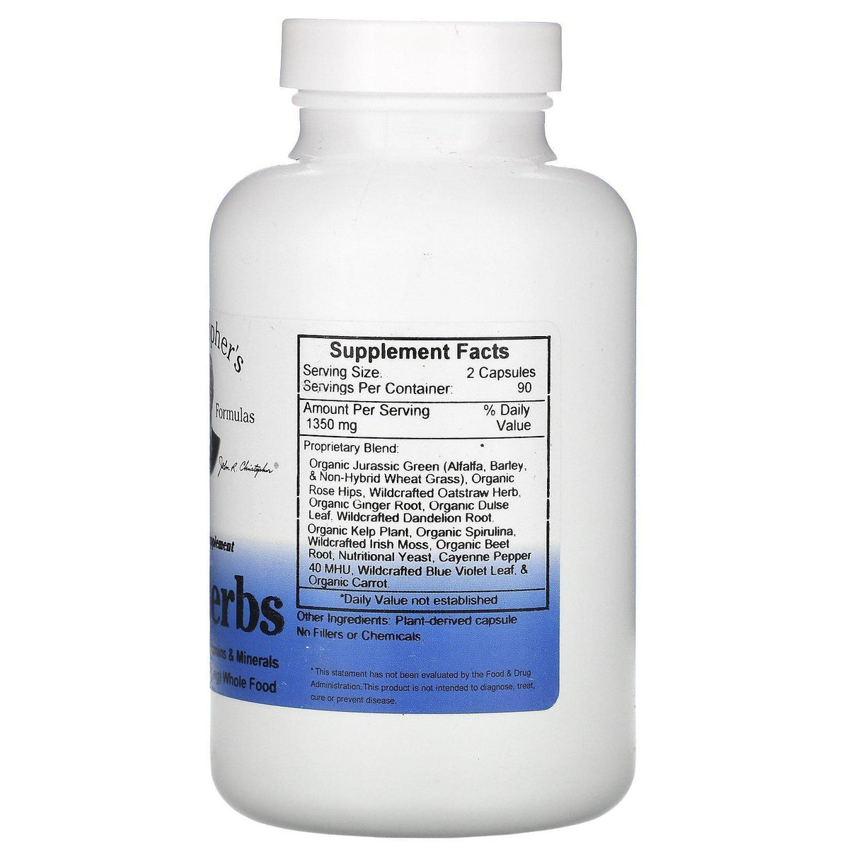 Christopher's Original Formulas, Vitalerbs, 675 mg, 180 Capsules - Supply Center USA