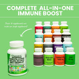Clean Nutraceuticals Artemisinin 2500Mg Quercetin 1000Mg Zinc 100Mg Mullein Quinine Supplement with Sea Moss Bromelain Ashwagandha Root Nettle Leaf Bladderwrack Burdock Root Monolaurin Colostrum Rutin - Supply Center USA