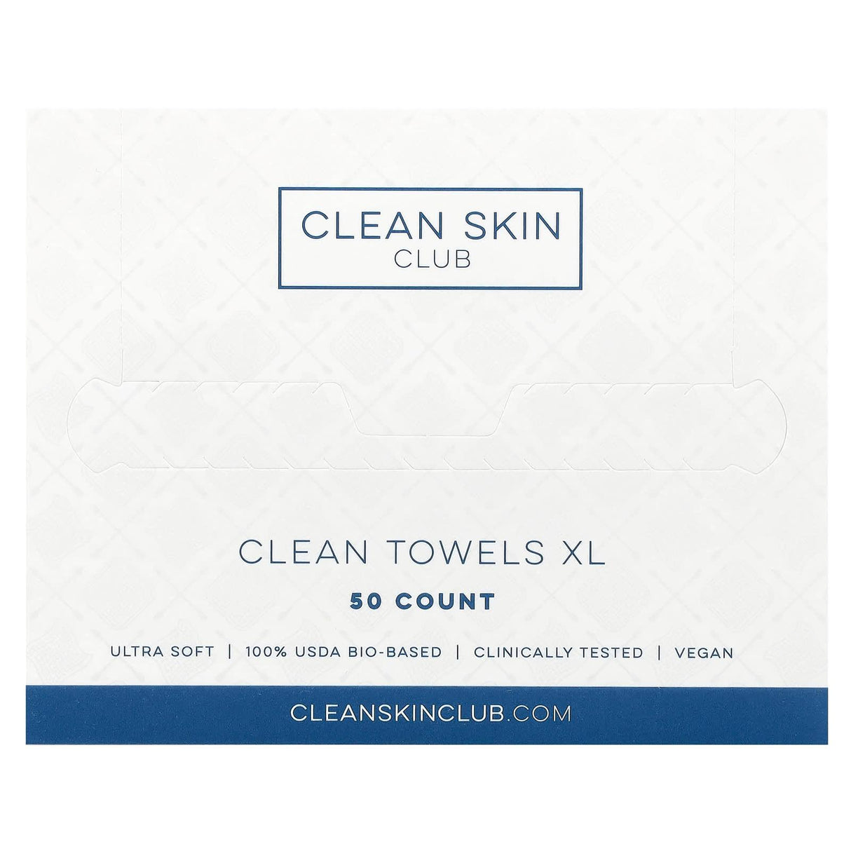 Clean Skin Club, Clean Towels, XL, 50 Count - Supply Center USA