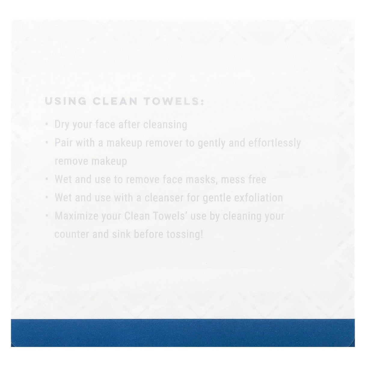Clean Skin Club, Clean Towels, XL, 50 Count - Supply Center USA