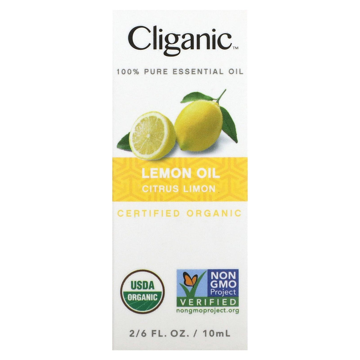 Cliganic, 100% Pure Essential Oil, Lemon Oil, 0.33 fl oz (10 ml) - Supply Center USA