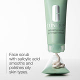 Clinique Exfoliating Face Scrub for Oily Skin, with Salicylic Acid - Supply Center USA