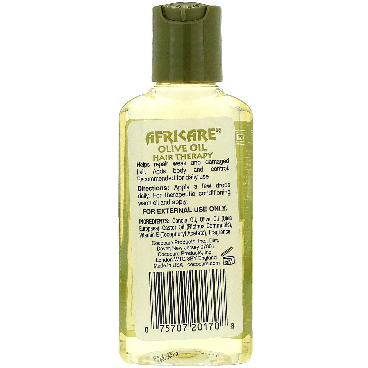 Cococare, Africare, Olive Oil Hair Therapy, 2 fl oz (60 ml) - Supply Center USA