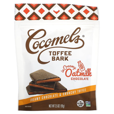 Cocomels, Cocomels Toffee Bark, Creamy Chocolate & Crunchy Toffee, 3.5 oz (99 g) - Supply Center USA