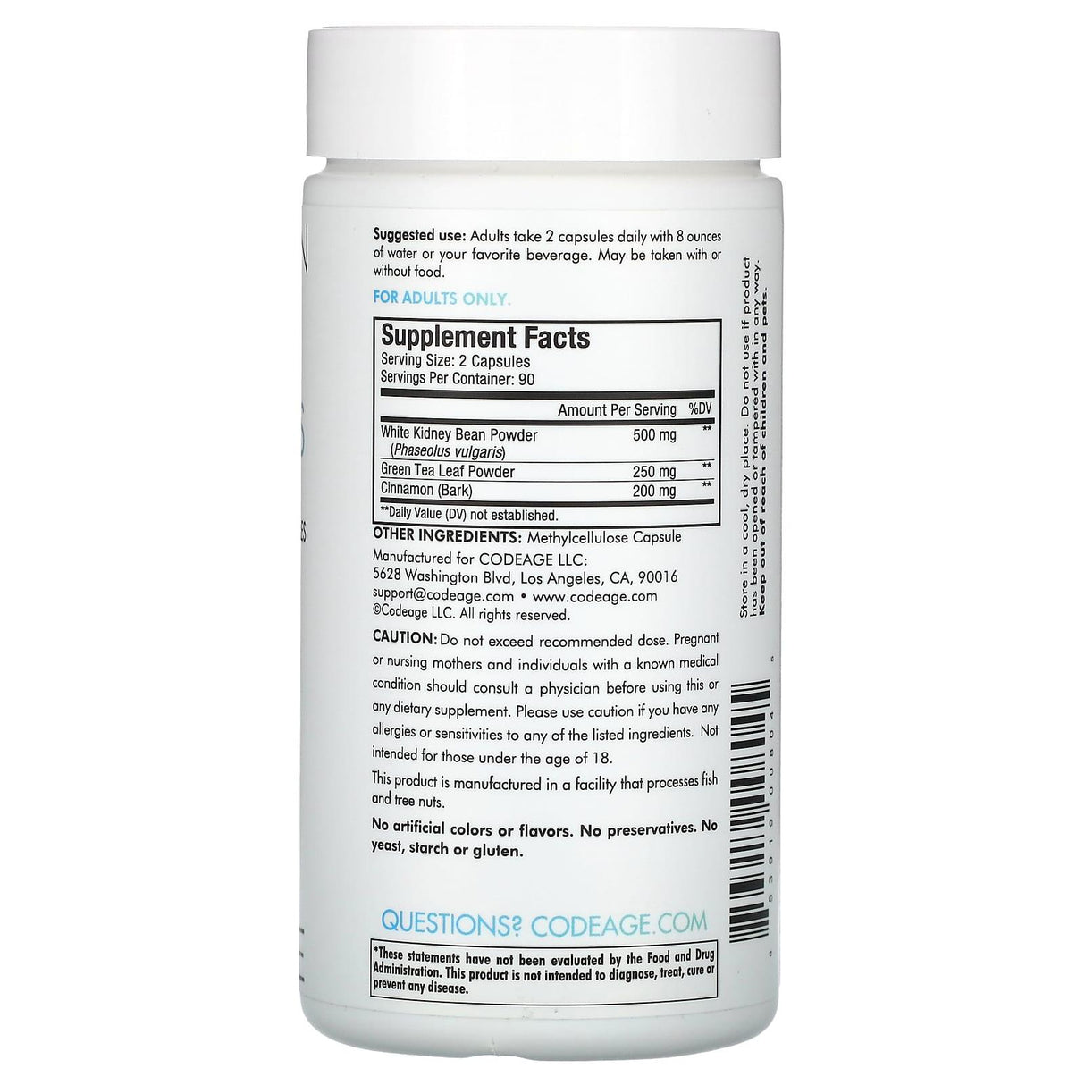Codeage, Keto Carb Focus, 180 Capsules - Supply Center USA