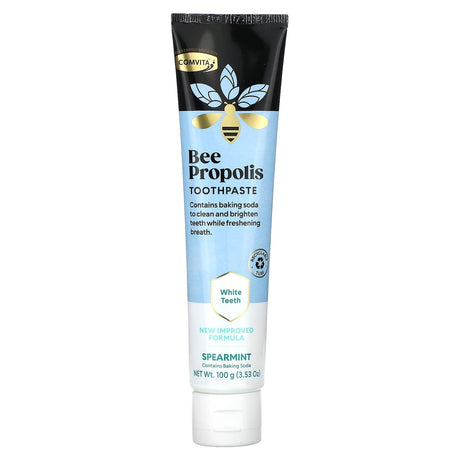 Comvita, Bee Propolis Toothpaste, White Teeth, Spearmint , 3.53 oz (100 g) - Supply Center USA