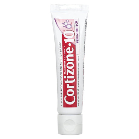 Cortizone 10, Maximum Strength, Feminine Itch Relief, 1 oz (28 g) - Supply Center USA