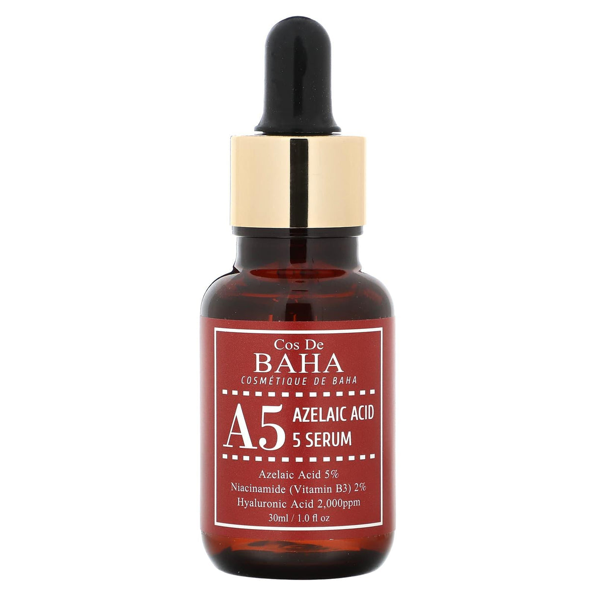 Cos De BAHA, A5, Azelaic Acid 5 Serum, 1 fl oz (30 ml) - Supply Center USA