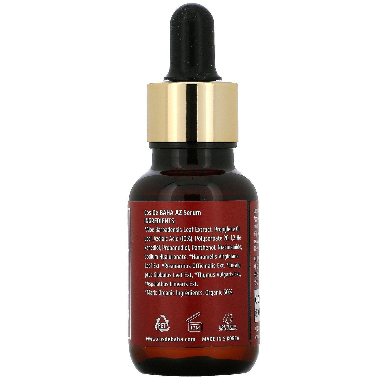 Cos De BAHA, AZ, Azelaic Acid 10 Serum, 1 fl oz (30 ml) - Supply Center USA
