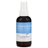 Cosmedica Skincare, Hydrate & Tone Facial Toner, Rosewater + Witch Hazel, 4 oz (120 ml) - Supply Center USA