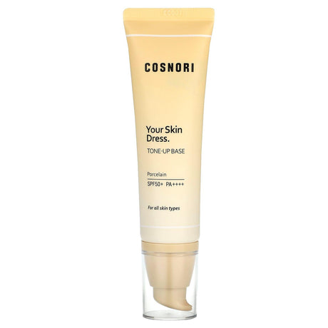 Cosnori, Your Skin Dress, Tone-Up Base, Porcelain, SPF 50+ PA++++, 1.69 fl oz (50 ml) - Supply Center USA