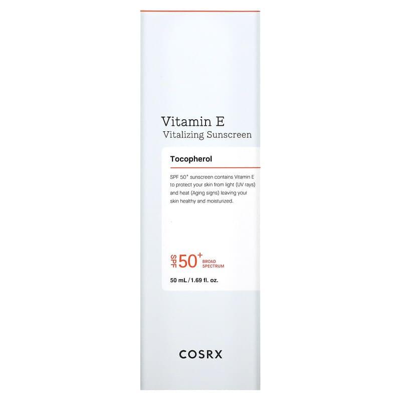 CosRx, Vitamin E, Vitalizing Sunscreen, SPF 50+, 1.69 fl oz (50 ml) - Supply Center USA