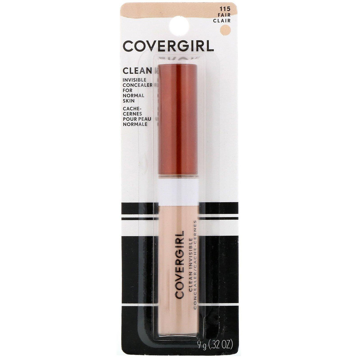 Covergirl, Clean Invisible Concealer, 115 Fair, .32 oz (9 g) - Supply Center USA