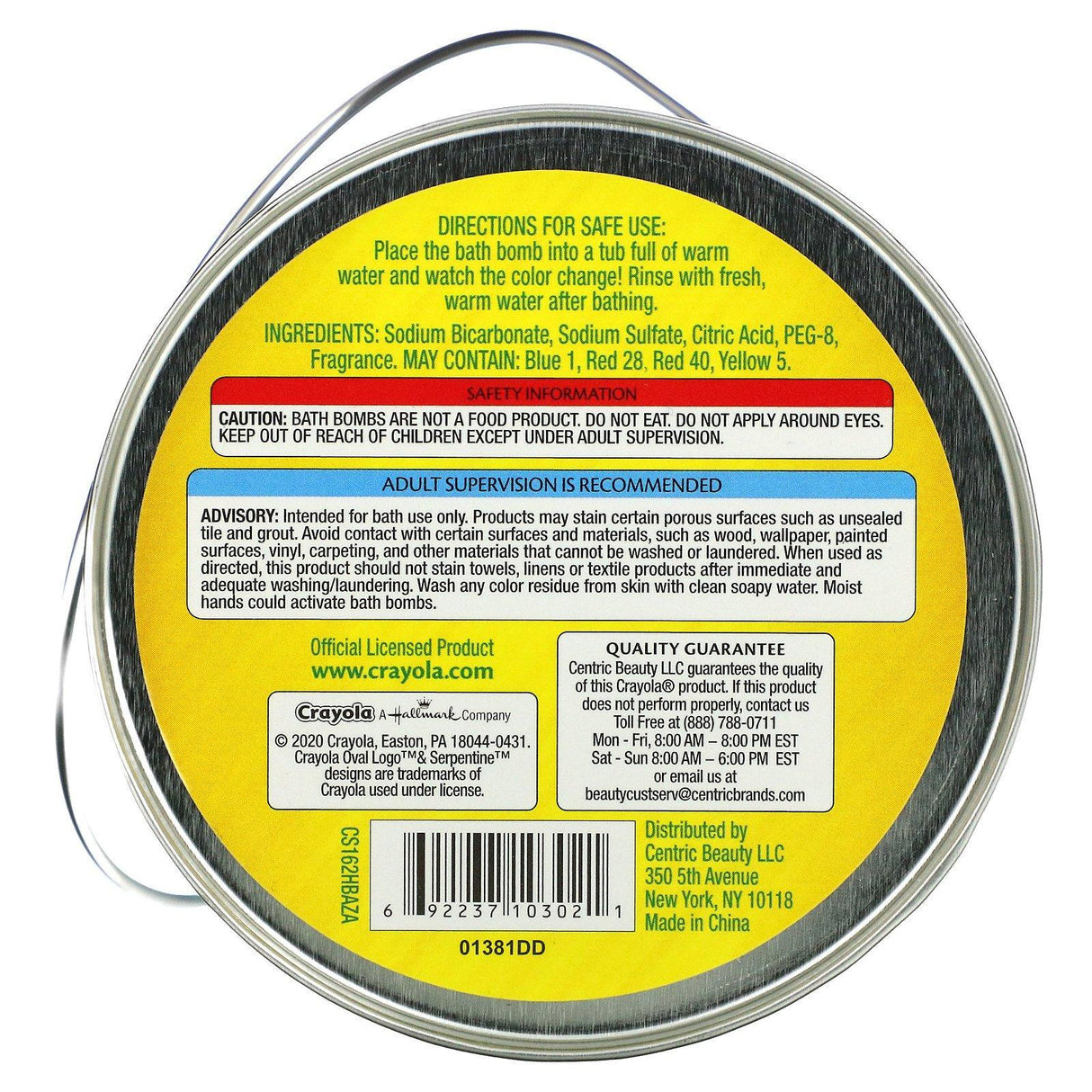 Crayola, Bath Bombs, Grape Jam, Laser Lemon, Cotton Candy & Bubble Gum Scented, 8 Bath Bombs, 11.29 oz (320 g) - Supply Center USA