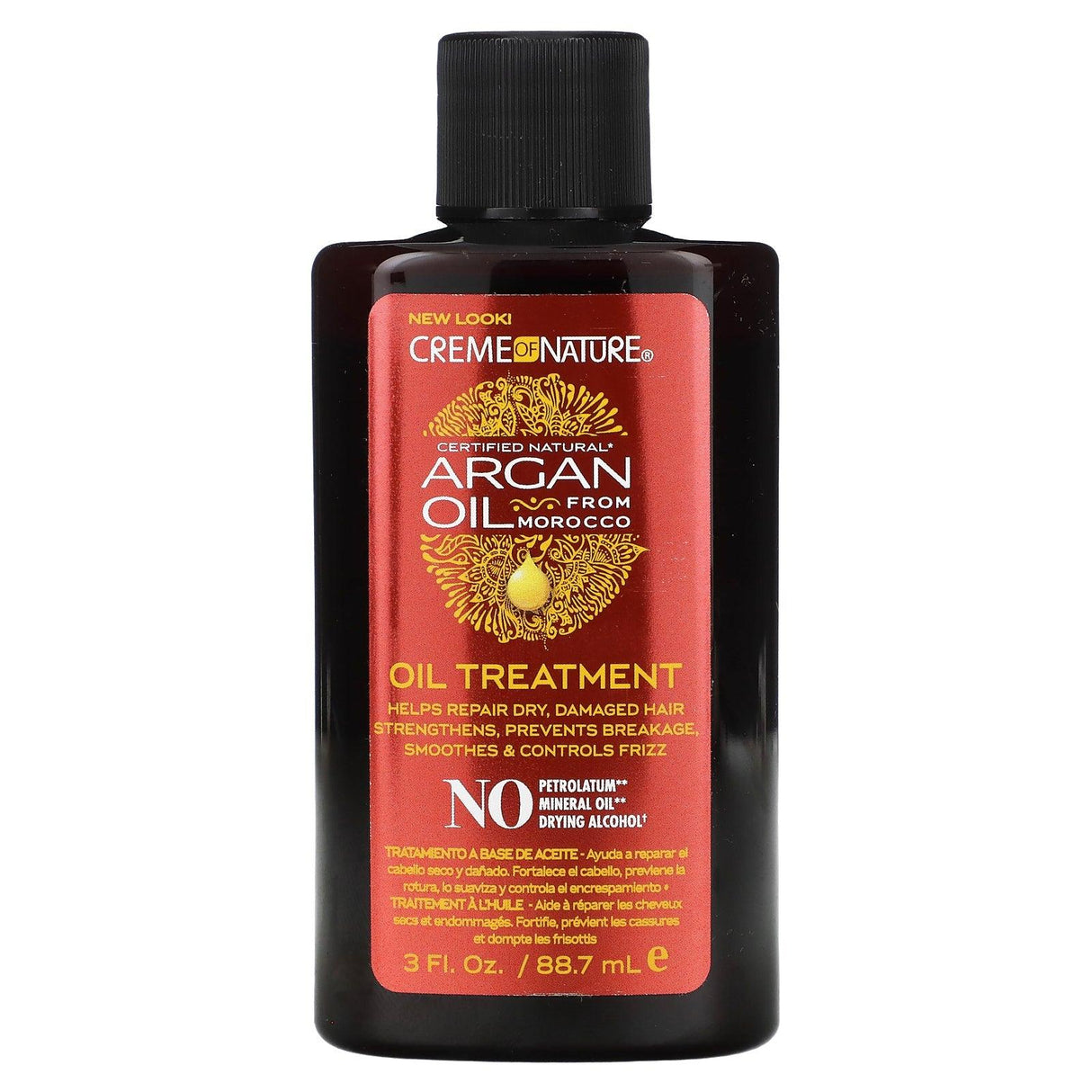 Creme Of Nature, Certified Natural Argan Oil From Morocco, Oil Treatment, 3 fl oz (88.7 ml) - Supply Center USA