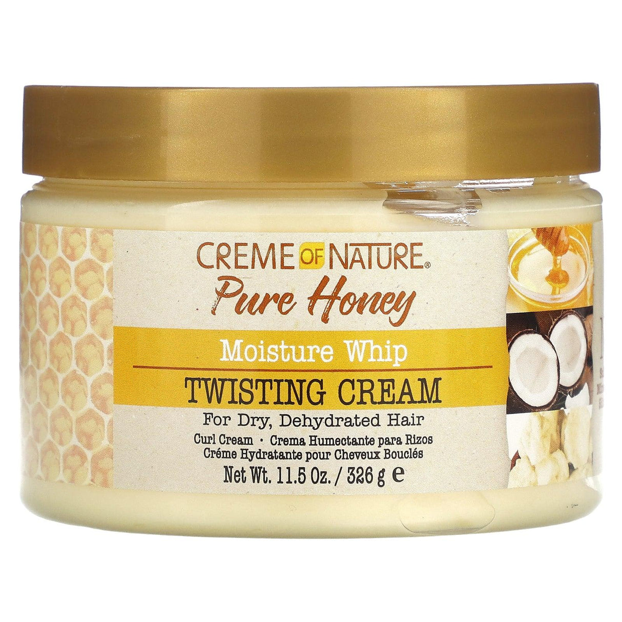 Creme Of Nature, Pure Honey, Moisture Whip, Twisting Cream, 11.5 oz (326 g) - Supply Center USA