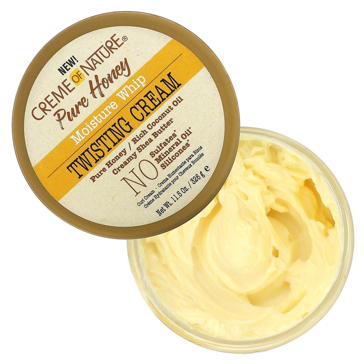Creme Of Nature, Pure Honey, Moisture Whip, Twisting Cream, 11.5 oz (326 g) - Supply Center USA