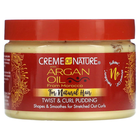 Creme Of Nature, Twist & Curl Pudding with Argan Oil from Morocco, 11.5 oz (326 g) - Supply Center USA