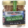 Crown Prince Natural, Anchovies, Flat Fillets, In Pure Olive Oil, 1.5 oz (43 g) - Supply Center USA