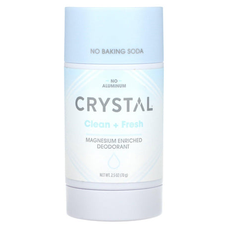 Crystal, Magnesium Enriched Deodorant, Clean + Fresh, 2.5 oz (70 g) - Supply Center USA