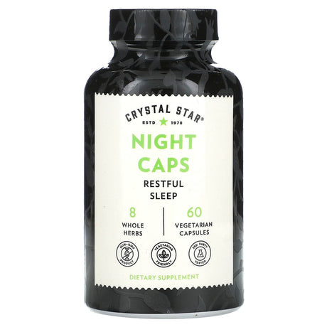 Crystal Star, Night Caps, 60 Vegetarian Capsules - Supply Center USA