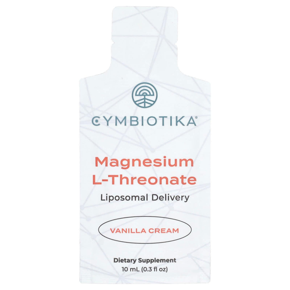 Cymbiotika, Magnesium L-Threonate, Liposomal Delivery, Vanilla Cream, 30 Pouches, 10 ml Each - Supply Center USA