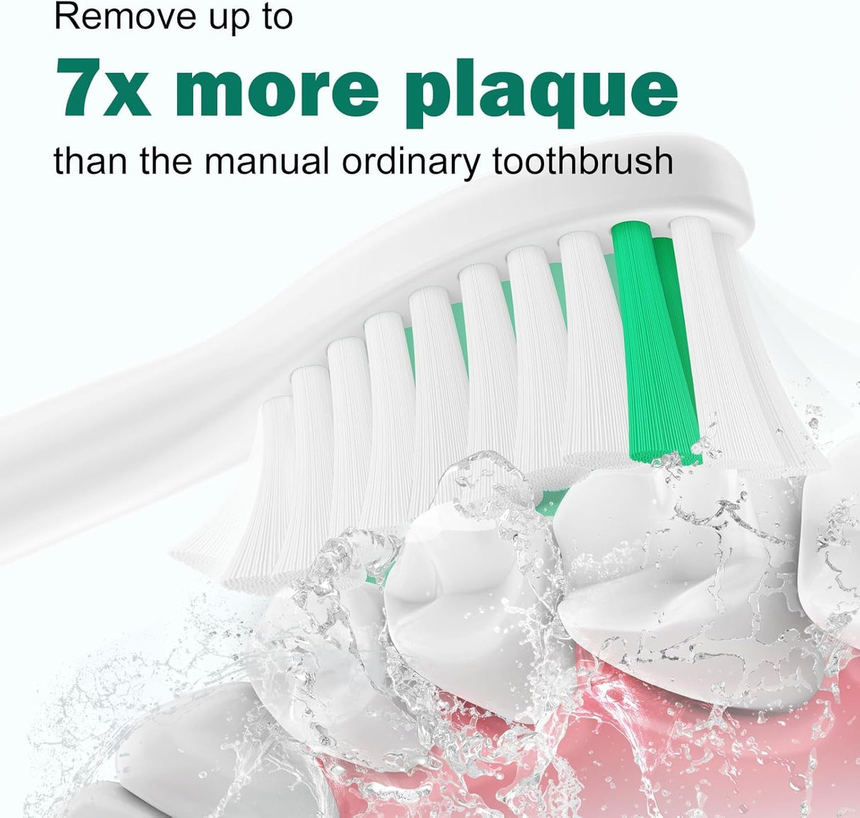 Toothbrush Heads for Philips Sonicare Replacement Brush Heads Medium Soft Dupont Bristles Electric Toothbrush Replacement Heads Fit E-Series Essence Xtreme Elite Advance and Cleancare, 4 Pack