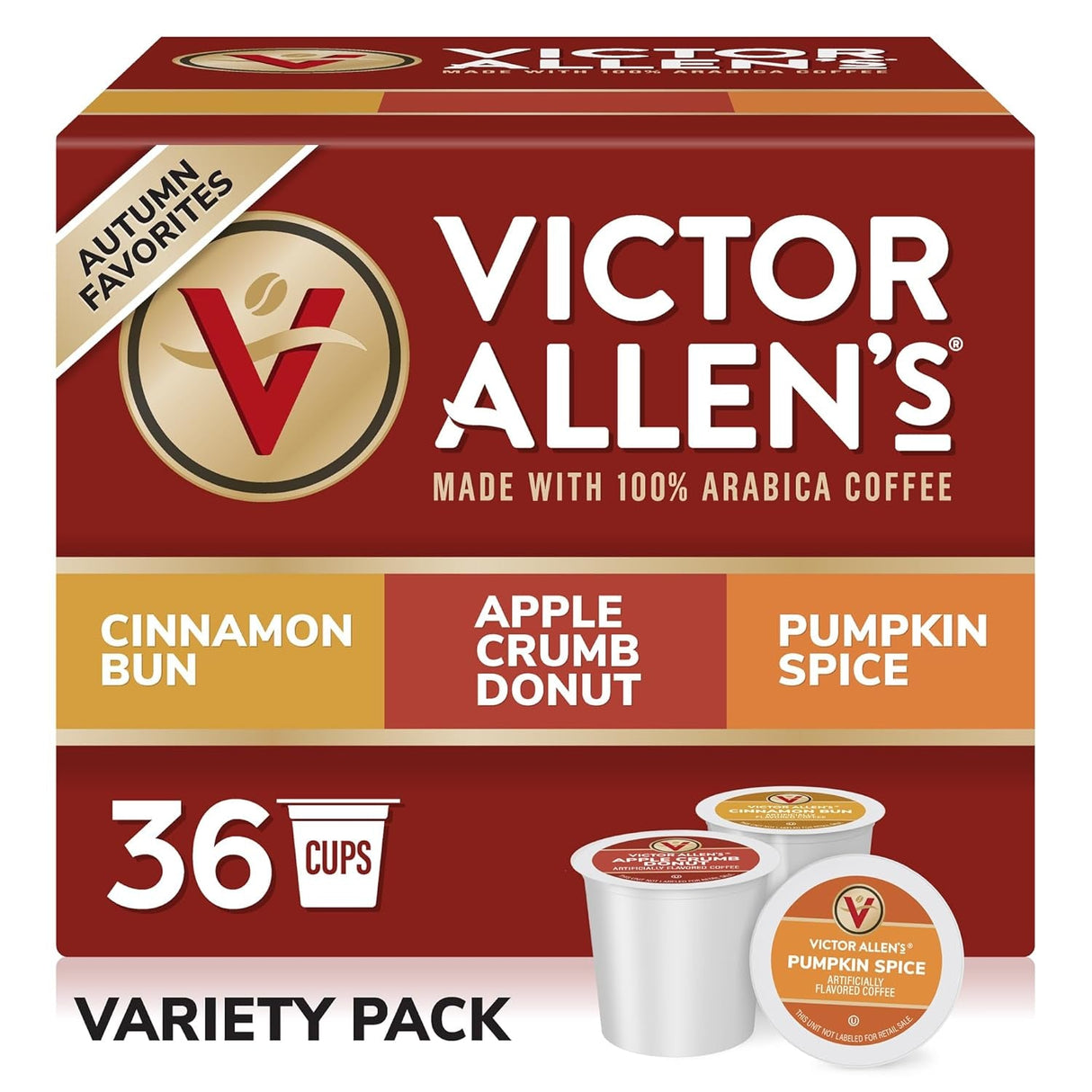 Victor Allen'S Coffee Variety Pack (Morning Blend, 100% Colombian, Donut Shop Blend, and French Roast), 42 Count, Single Serve Coffee Pods for Keurig K-Cup Brewers