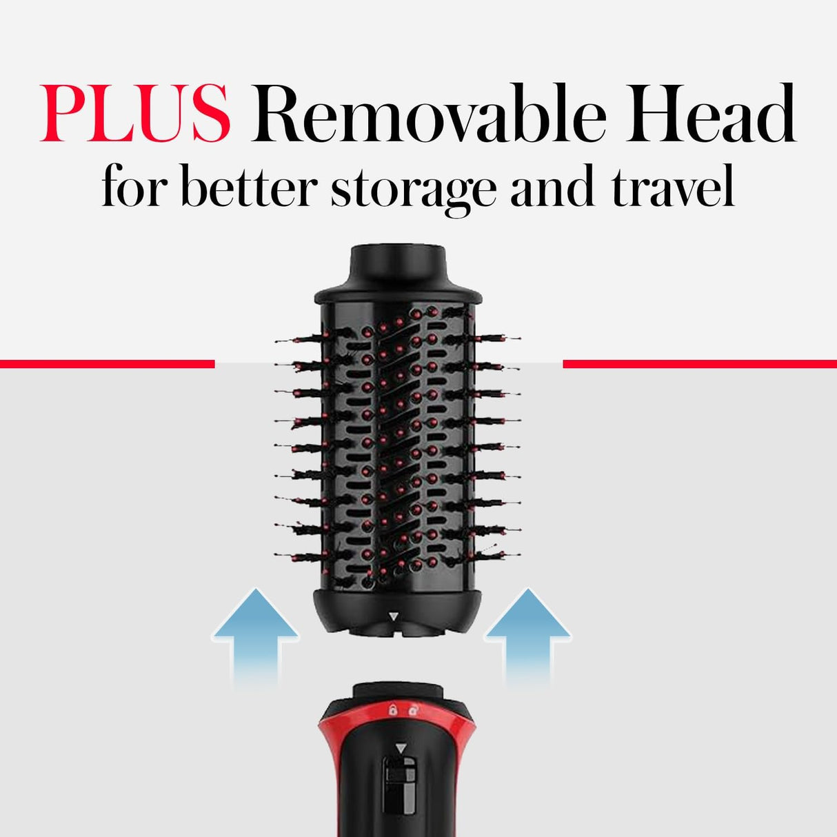 REVLON One Step Volumizer plus Hair Dryer and Styler | More Volume, Less Damage, and More Styling Control for Easy and Fast Salon-Style Blowouts, plus Travel Friendly (Black)