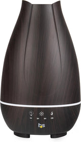 Healthsmart Essential Oil Diffuser, Cool Mist Humidifier and Aromatherapy Diffuser, FSA HSA Eligible with 500ML Tank for Large Rooms, Adjustable Timer, Mist Mode and 7 LED Light Colors, White