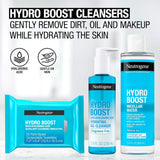 Neutrogena Hydro Boost Micellar Water with Hydrating Hyaluronic Acid, Micellar Cleansing Water for Sensitive Skin Removes Makeup, Dirt & Oil, Non-Comedogenic & Alcohol-Free, 13.5 Fl. Oz