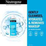 Neutrogena Hydro Boost Micellar Water with Hydrating Hyaluronic Acid, Micellar Cleansing Water for Sensitive Skin Removes Makeup, Dirt & Oil, Non-Comedogenic & Alcohol-Free, 13.5 Fl. Oz