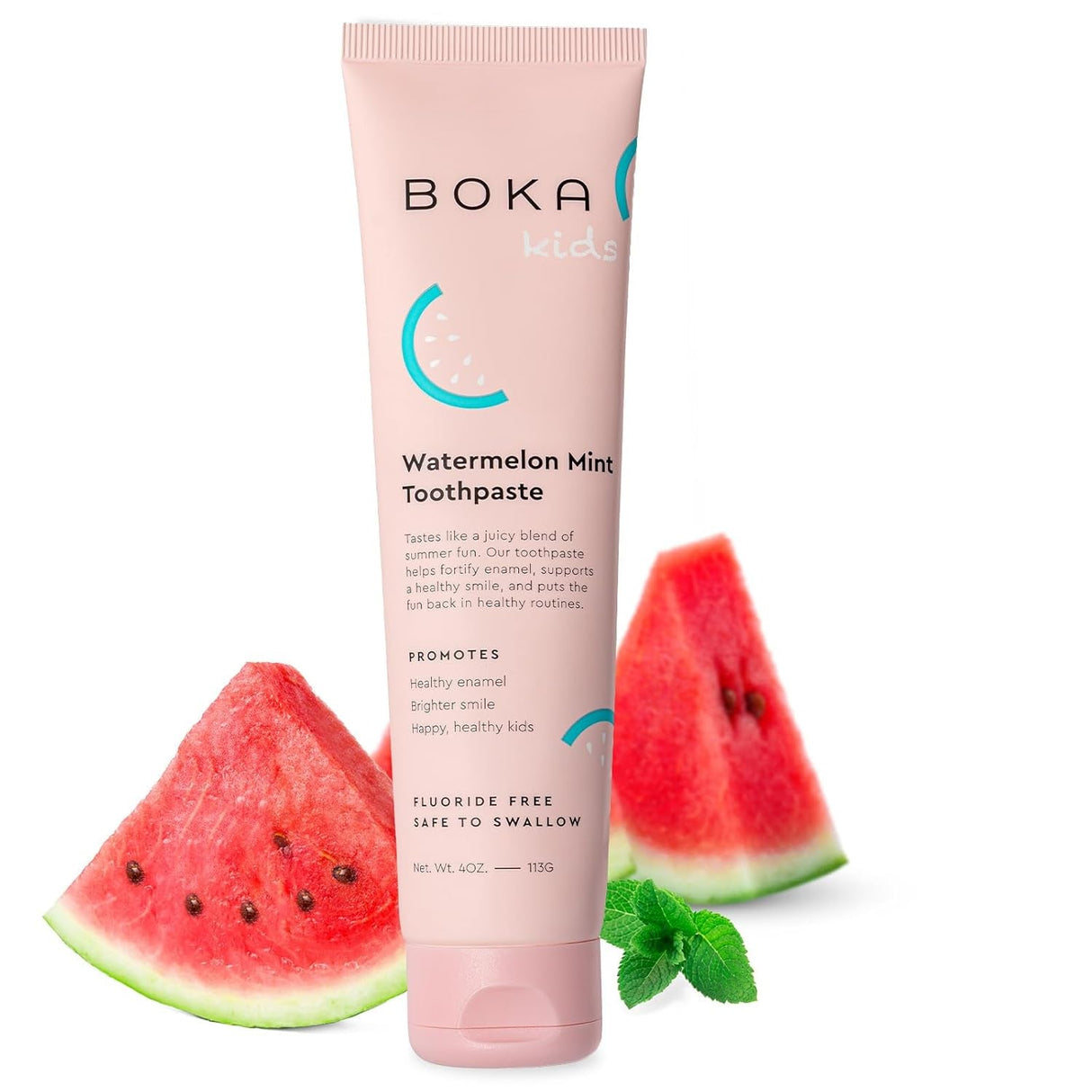 Boka Fluoride Free Toothpaste Nano Hydroxyapatite, Helps Remineralize, Appropriate for Sensitive Teeth, Whitening - for Adult, Kids Oral Care - Ela Mint Flavor, 4 Fl Oz 1Pk US Manufactured