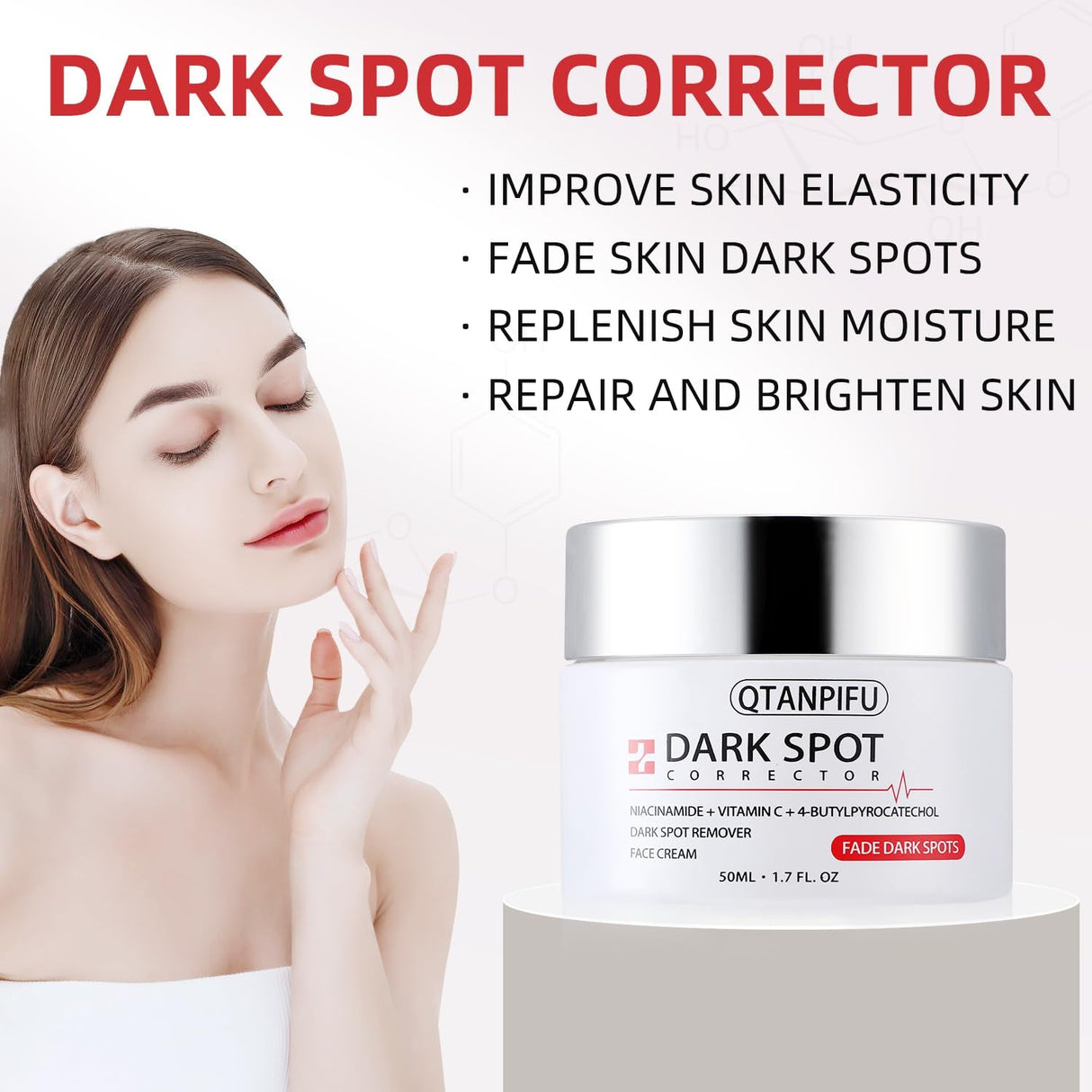 Dark Spot Remover Correcting Serum for Face: Dark Spot Remover for Age Spot Sun Spot Freckles Body Brown Spot Melasma Uneven Skin Tone- Faded Serum with Vitamin C for Women Daily Use