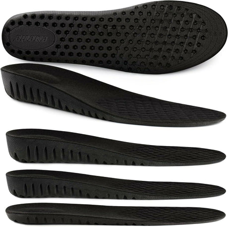 Ailaka Height Increase Insoles for Men Women, Honeycomb Shock Absorbing Cushion Insoles, Replacement Full Length Sports Shoe Height Inserts Height Elevation - Supply Center USA