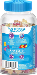 Digestive Advantage Probiotic Gummies for Digestive Health, Daily Probiotics for Women & Men, Support for Occasional Bloating, Minor Abdominal Discomfort & Gut Health, 80Ct Natural Fruit Flavors - Supply Center USA