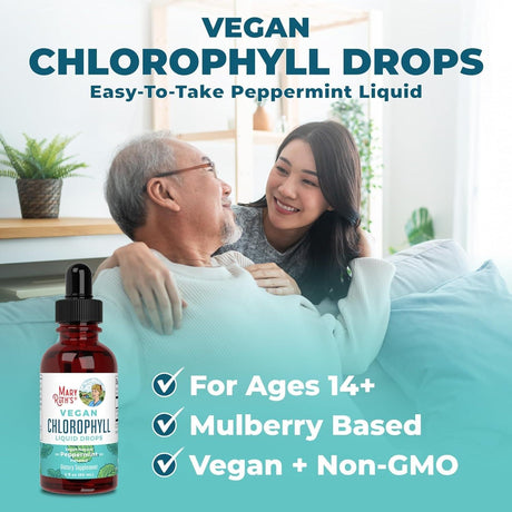 Maryruth'S Chlorophyll Liquid Drops | Clean Label Project Certified® | Vegan | Non-Diluted Liquid Chlorophyll| Mulberry Derived Supplement for Ages 14+ | Non-Gmo | Delicious Minty Flavor | 2 Fl Oz - Supply Center USA