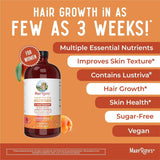 Maryruth'S Liquid Multivitamin + Lustriva® Hair Growth Vitamins | Biotin 10000Mcg | Vitamin D | Clinically Tested for Thicker Hair, Wrinkles, Fine Lines, Skin Care | Ages 18+ | 15.22 Fl Oz - Supply Center USA